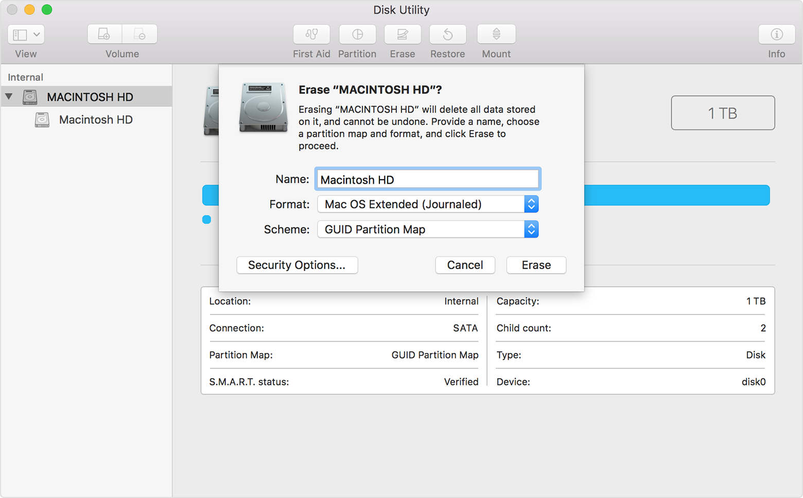 disk utility format for mac and pc